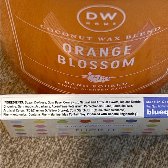 DW Home Coconut Wax Blend Orange Blossom Candle and Motto Mini Box - Picture 2 of 6